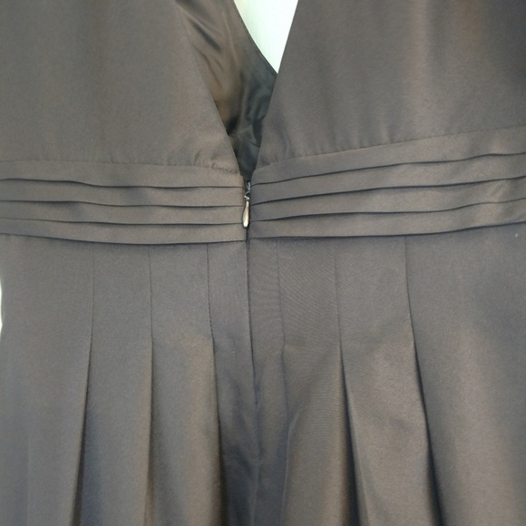 Sexy black taffeta dress size 4 - Picture 3 of 10